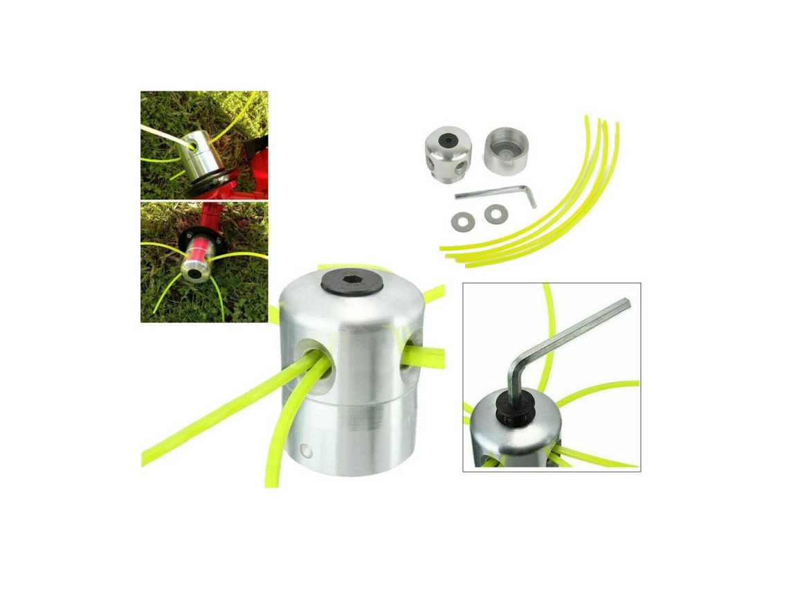 Cabezal Universal de Aluminio para Desbrozadora Cortacésped 4 Hilos 05091 TRADE SHOP TRAESIO