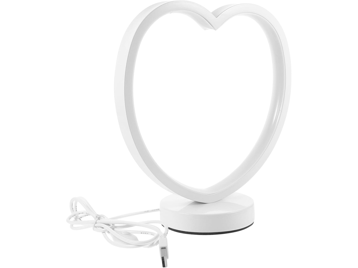 Lámpara de noche en forma de corazón, luz de noche suave, lámpara de mesa para dormitorio infantil Vayotoy
