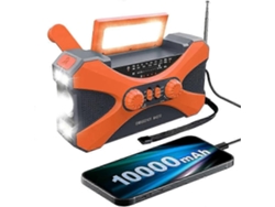 10000mah Rádio De Emergência, Rádio Solar Manivela, Rádio Portátil Com Carregador De Telefone, Lanterna Led