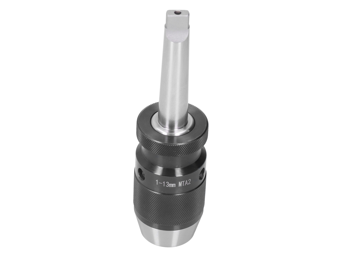 Portabrocas Autoblocante Integrado Sin Llave Mta2 Con Mango Recto Para Grifos Y Herramientas Manuales, 113 Mm