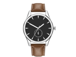 Reloj De Pulsera Analógico De Cuarzo Para Hombre Con Esfera Redonda, Estilo Moderno N.° 5