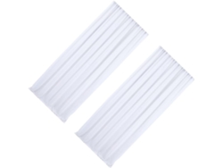 2 Piezas De Telón De Fondo De Gasa Blanca De 15x3 M Para Decoración De Bodas, Fiestas Y Cumpleaños.