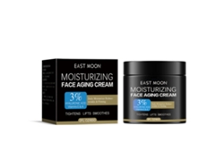 La crema antiedad East Moon reduce las líneas de expresión, hidrata, refresca, humecta, suaviza e ilumina.