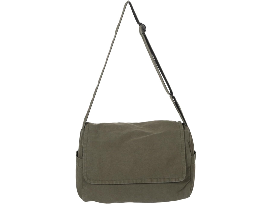 Bolso Bandolera De Lona Para Hombre Y Mujer: Gran Capacidad, Fácil Organización, Estilo Natural.