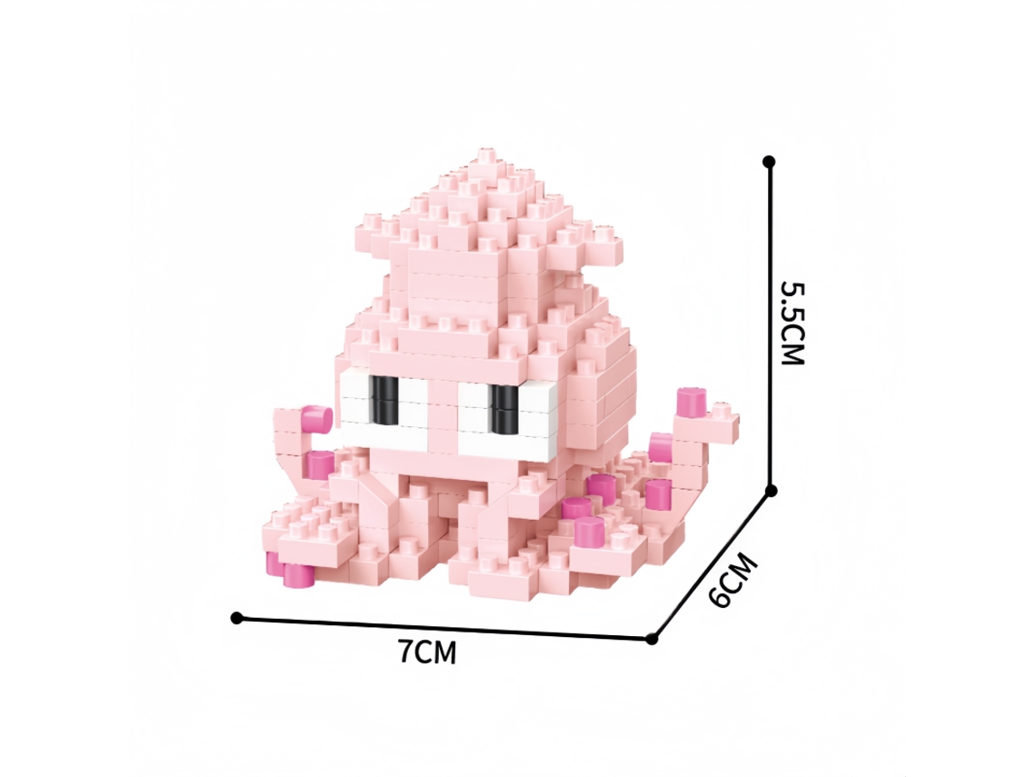 Juguetes de bloques de construcción en miniatura con animales marinos, rompecabezas para armar, ideales para niños MDUG