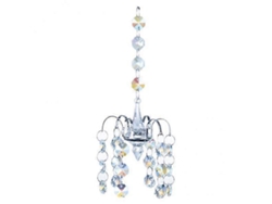 2 bolas de cristal prismáticas para adorno colgante de arcoíris para jardín, cuentas octogonales