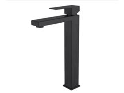Grifo De Lavabo Elevado 13 En Latón Negro, Colección Alphée