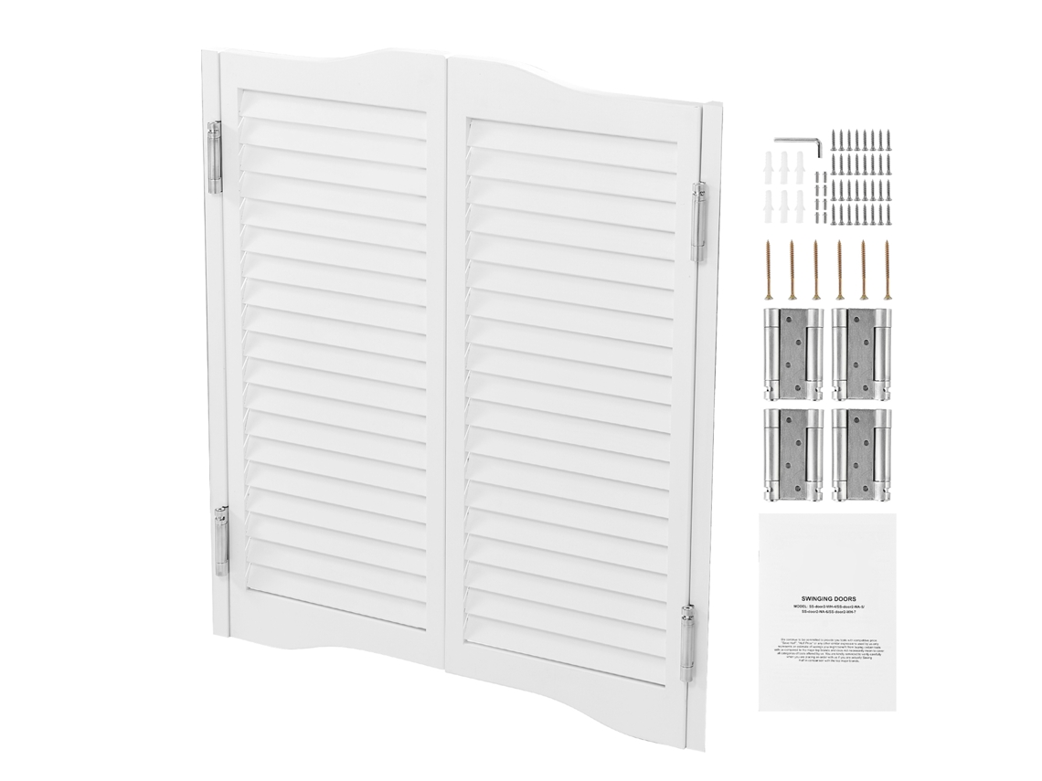 Puertas Batientes Para Cafetería Succebuy Con Arco Superior 805x28x900 Mm, Blanco