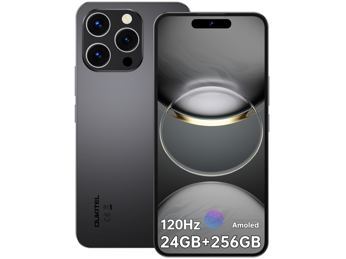 Smartphone Oukitel P1 24 Gb 256 Gb 6.7'' Amoled 120hz Pantalla Batería 5150mah Android 14 Face Id Nergo