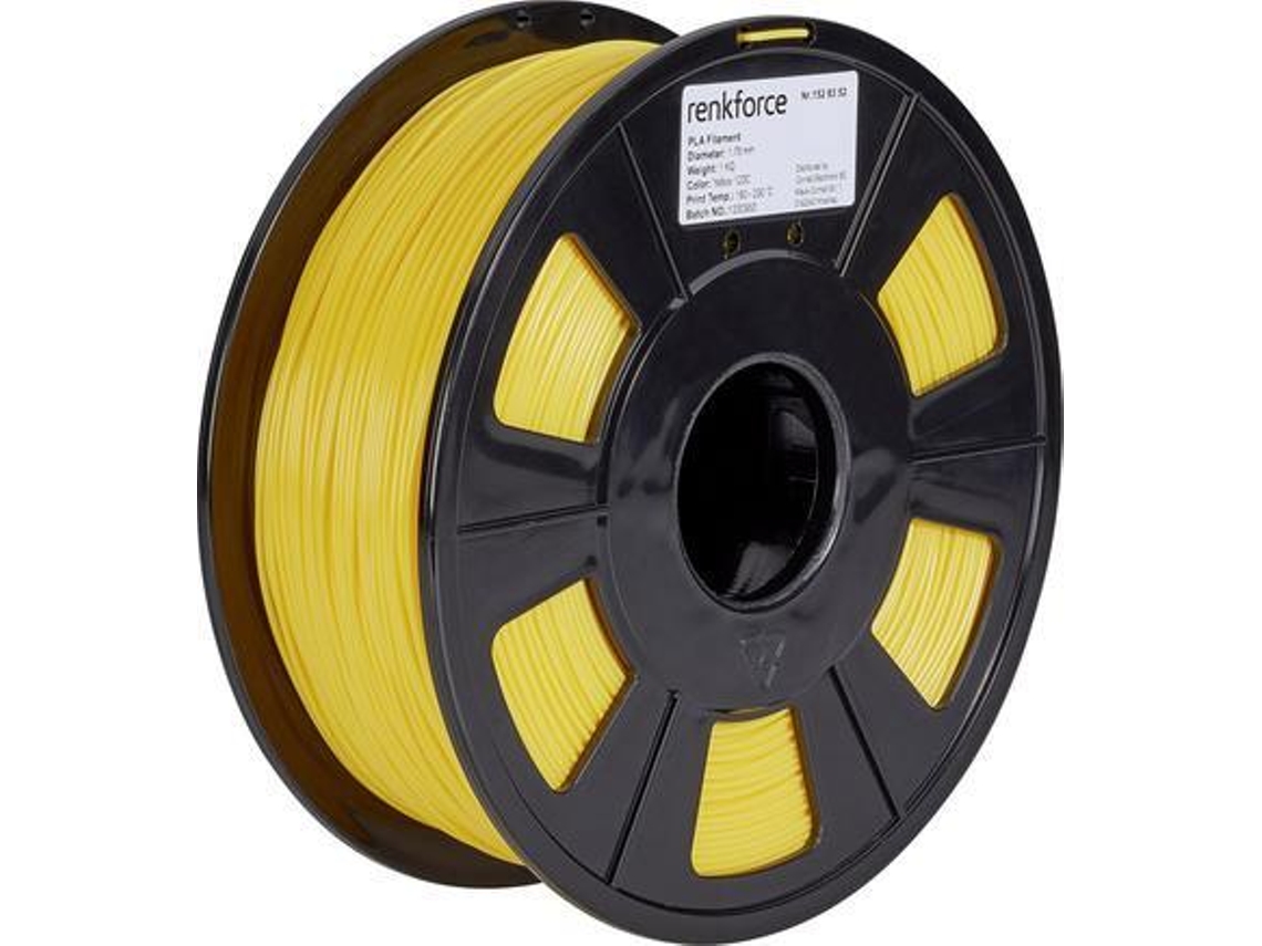 RF 4511202 Material de impresión 3D ácido poliláctico amarillo 1 kg (RF 4511202) Renkforce (PLA)