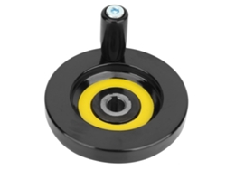 1 Pieza De Volante Giratorio Ondulado De Baquelita Para Torno Y Fresadora 10*80
