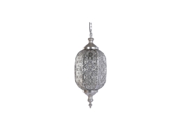 Lampara Techo Metal Plateado 28x28x140cm
