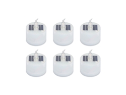 2026-6pcs Velas De Té Solares Exteriores Impermeables Recargables Con Sensor De Luz Para Lámpara Jardín Camping Decoración Hogar