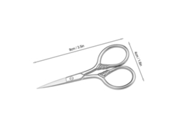 Tijeras De Afeitar De Acero Inoxidable Para Barba Bigote Cejas Y Pelo Cortar Pequeñas Y Portátiles Para Uso En Casa Y Peluquería