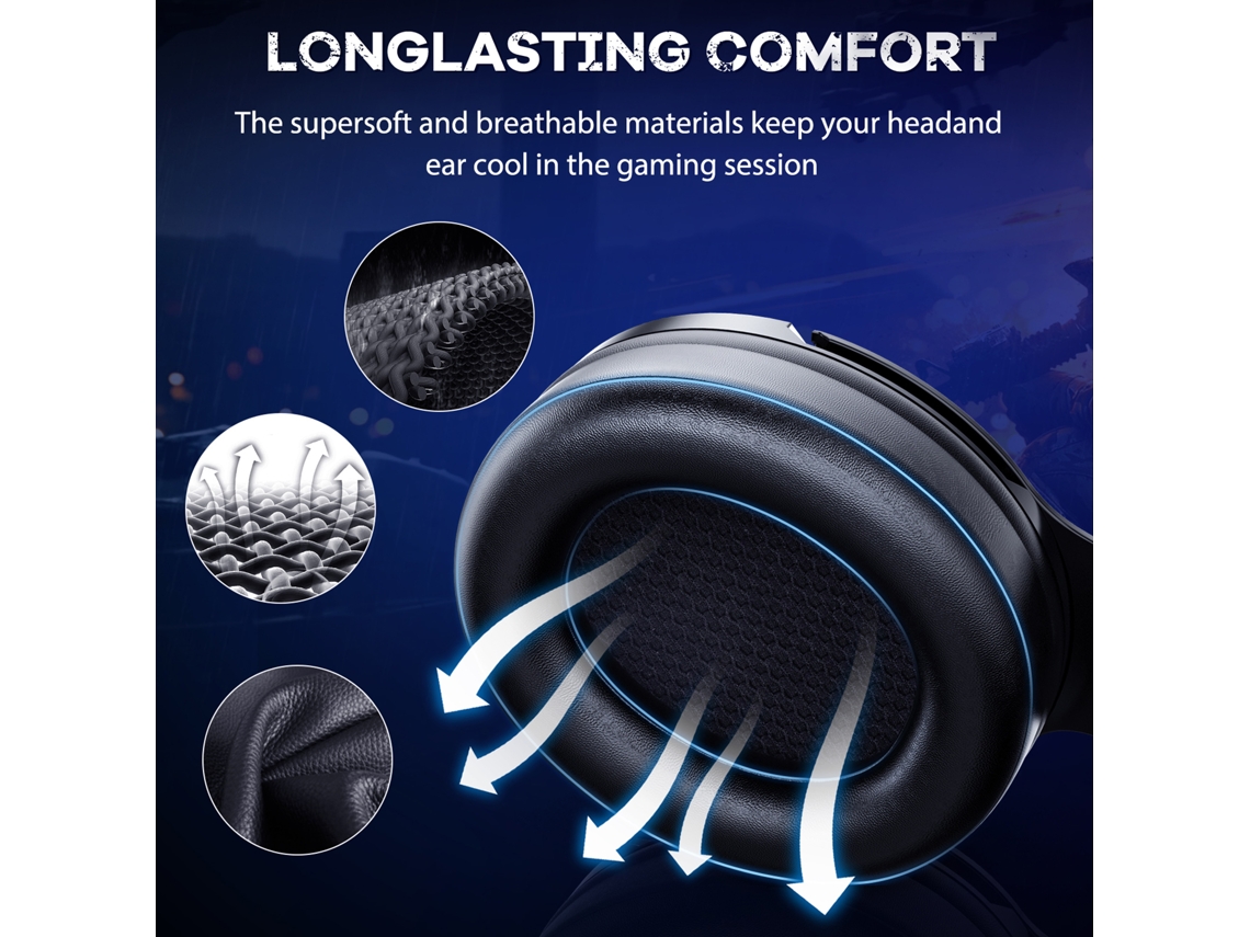 Auriculares Para Juegos Onikuma K9 Con Cables Y Orejas De Gato Extraíbles, Micrófono Con Cancelación De Ruido Y Luces Rgb Para Ps4, Pc Y Teléfonos Móviles.