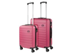 SKPAT Nantes - Maleta rígida ABS color fucsia (45 x 66 x 24 cm, 61 l)