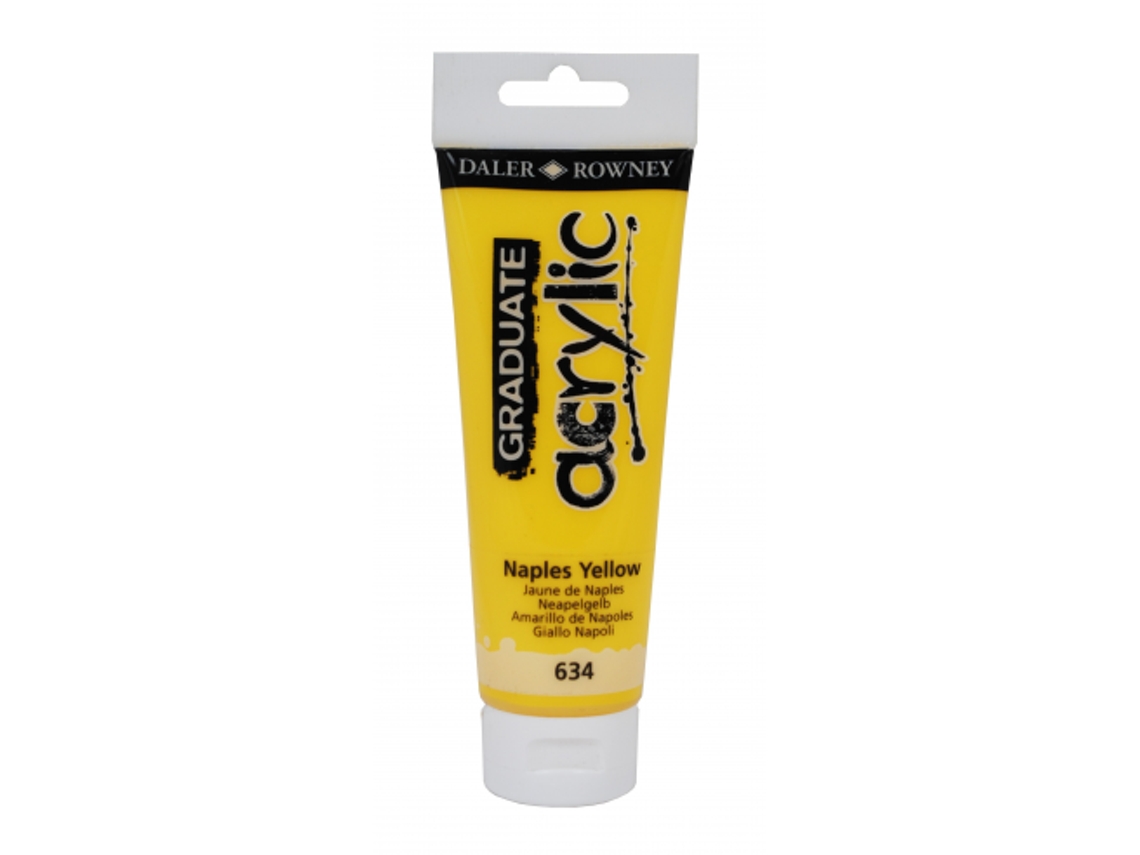 Pintura Acrilica Graduate Daler Rowny 120 Ml (634 Naples Yellow / Amarillo Napoles)