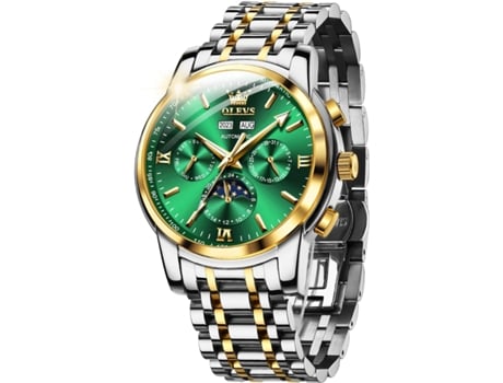 VEANXIN Reloj mecánico hueco impermeable luminoso automático para hombre(Verde)