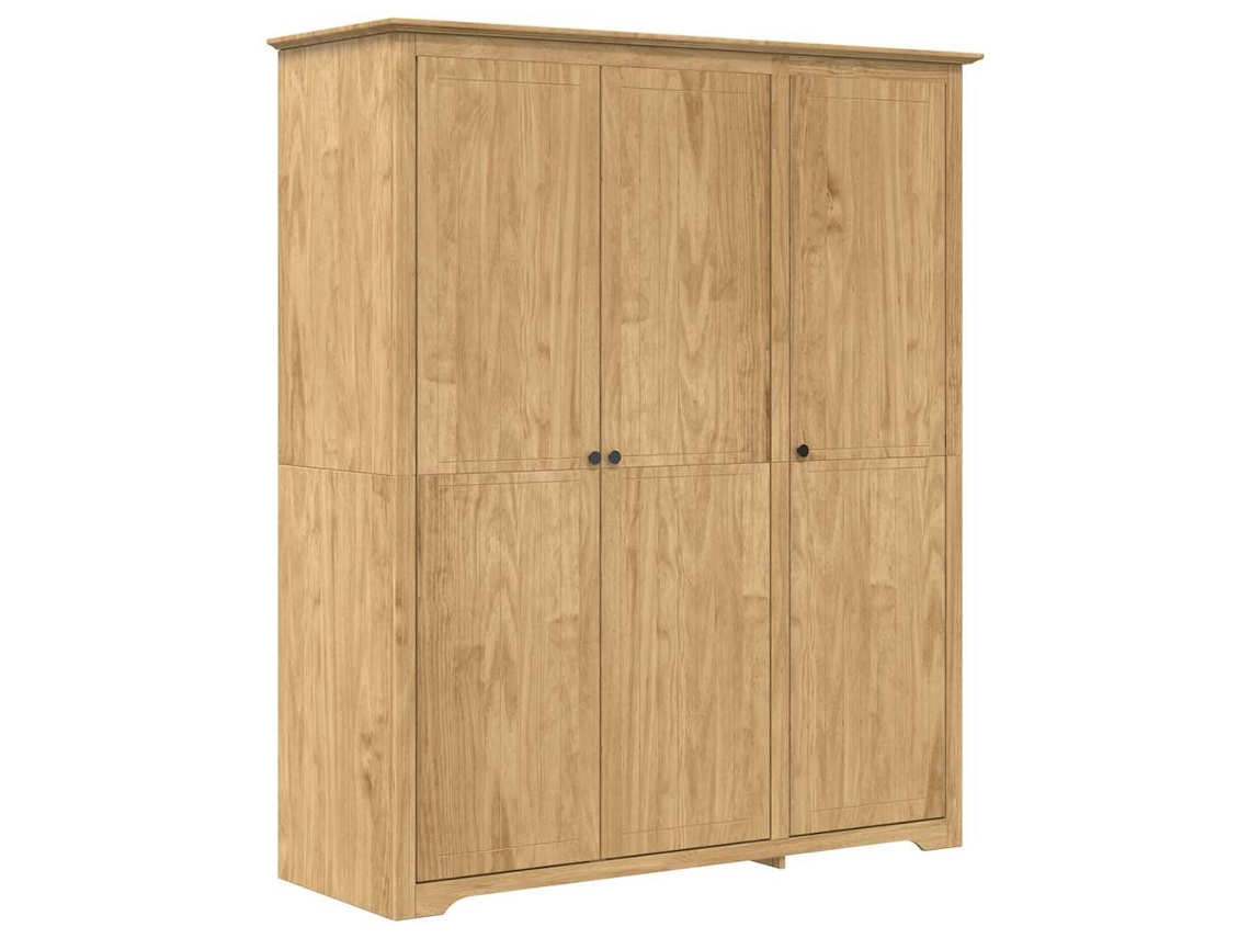 Maison Exclusive - Armario Con Almacenamiento Bodo Marrón Miel 146 X 53,5 X 173 Cm