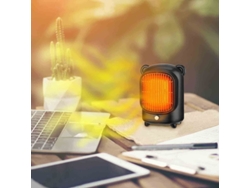 Mini Calefactor Eléctrico Silencioso De Sobremesa Con Calentamiento Rápido Y Control Inteligente De Temperatura.