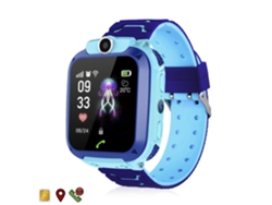 Smartwatch LBS Localizador Especial para Niños, con Función de Rastreo, Llamadas SOS y Recepción de Llamadas. 4x1x5 cm. Color Azul Presa.