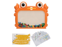 2026-pizarra Magnética De Puntos Cute Crab Shaped Para Niños Toddlers Juguete Educativo De Dibujo