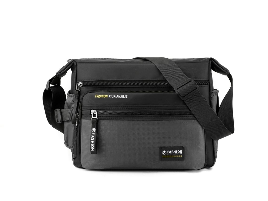 Bolso bandolera informal (gris), gran capacidad, bolso de hombro