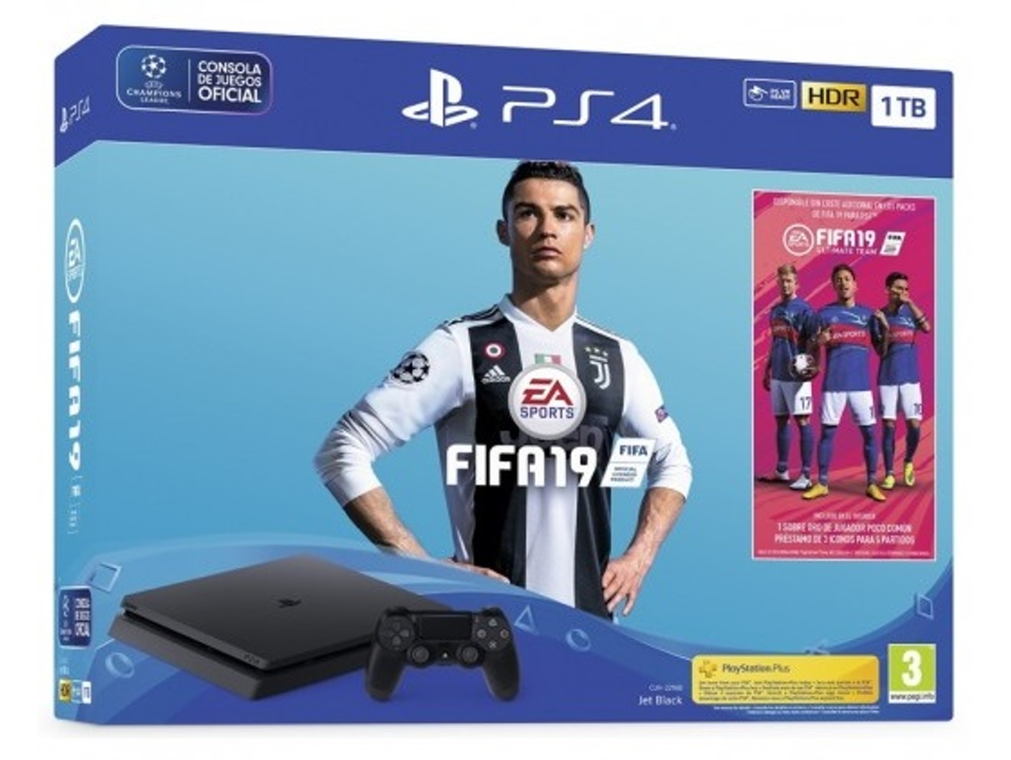 Consola PS4 Slim + FIFA 19 (1 TB)