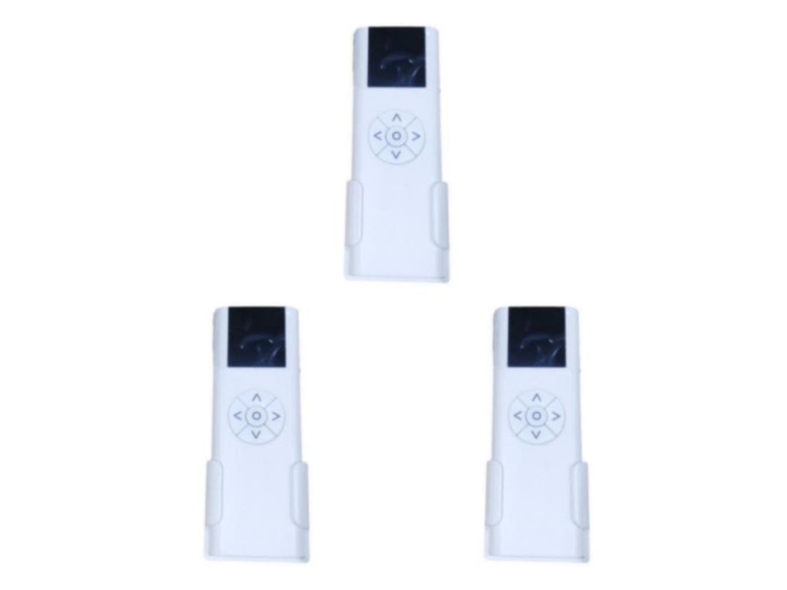 Mando A Distancia Multicanal Compacto Y Práctico De Color Blanco Para Rodillo Eléctrico Ac114-06, 6 Controles, 3 Juegos.