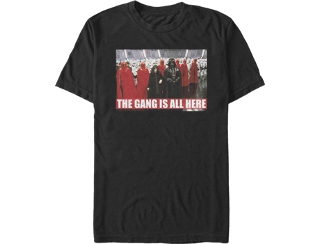 Camiseta Unisexo DEEPSTONE The Gang Is All Here Star Wars Negro (XXL)