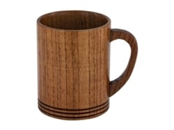 2026-taza De Café De Madeira 280ml Com Alça, Feita À Mão, Ecológica, Para Bebidas Frias E Quentes