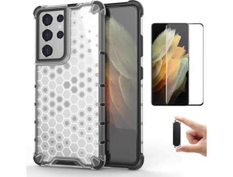 Kit Carcasa, Protector Y Soporte Samsung S21 Ultra Flexguard Rumble