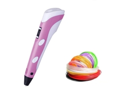 SZSMART Bolígrafo de Impresión 3D 3D con Filamentos de Dibujo Rosa 10M