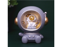 2026-lámpara De Mesa Astronauta Decorativa Resina Sintética Ornamento Para Salón Gabinete De Vinos Máscara Negra