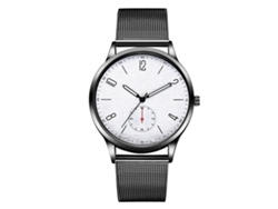 Reloj De Pulsera Para Hombre De Moda Casual Con Cuarzo Y Dial De Aleación Simple (blanco)