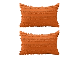 Juego De 2 Fundas De Almohada Bohemias De Algodón Y Lino, 30 X 50 Cm
