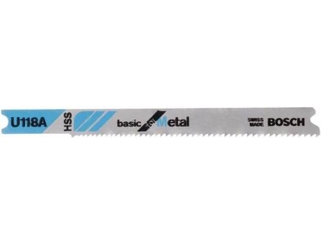 Hoja de Sierra de Calar BOSCH U 118 A Basic para Metal