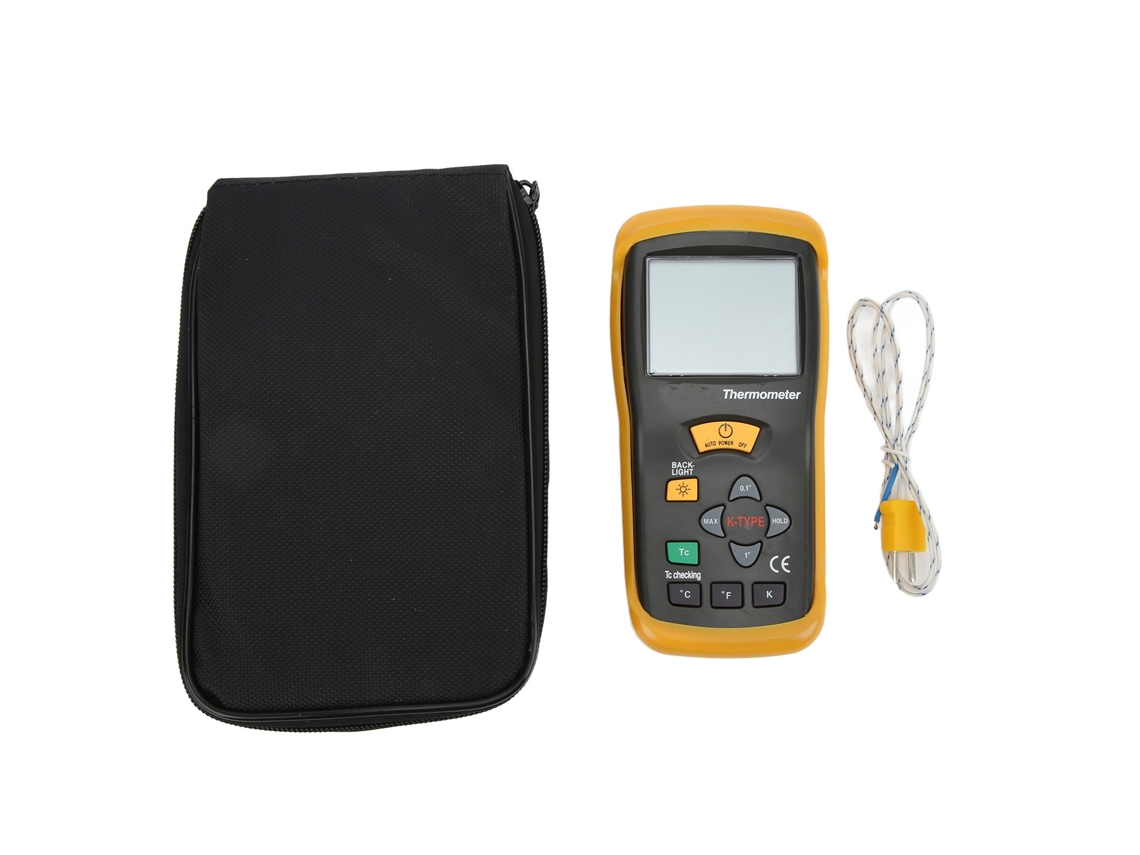 Termómetro Electrónico De Alta Precisión Dt-610b Con Sonda De Alta Temperatura.