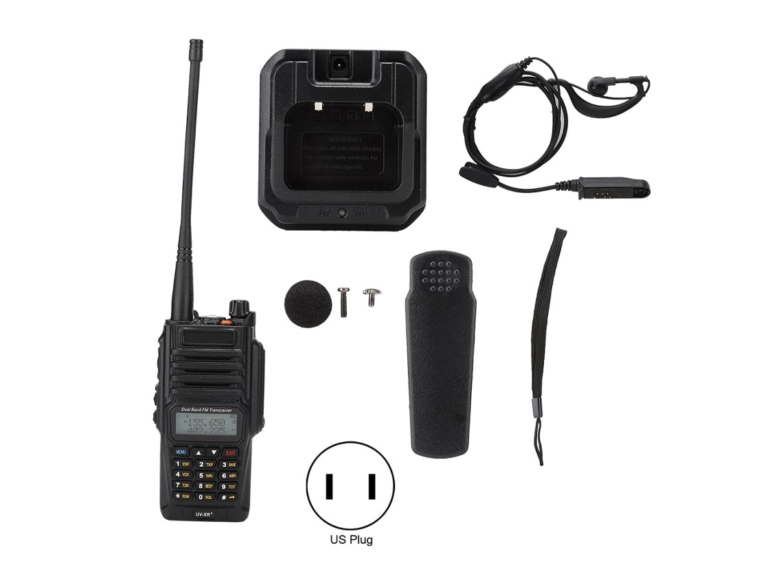 Walkie Talkie Baofeng Uv Xr Plus Resistente Al Agua Con Linterna Led Y Auriculares.