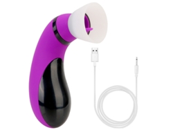 Vibrador De Succin Para Lamer La Lengua Recargable 2 En 1 Para Mujeres (prpura)