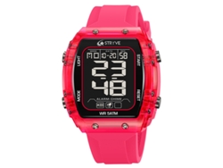 Reloj Deportivo Elegante Para Hombre (rojo Rosado), Reloj De Pulsera Electrónico Digital Luminoso E Impermeable.