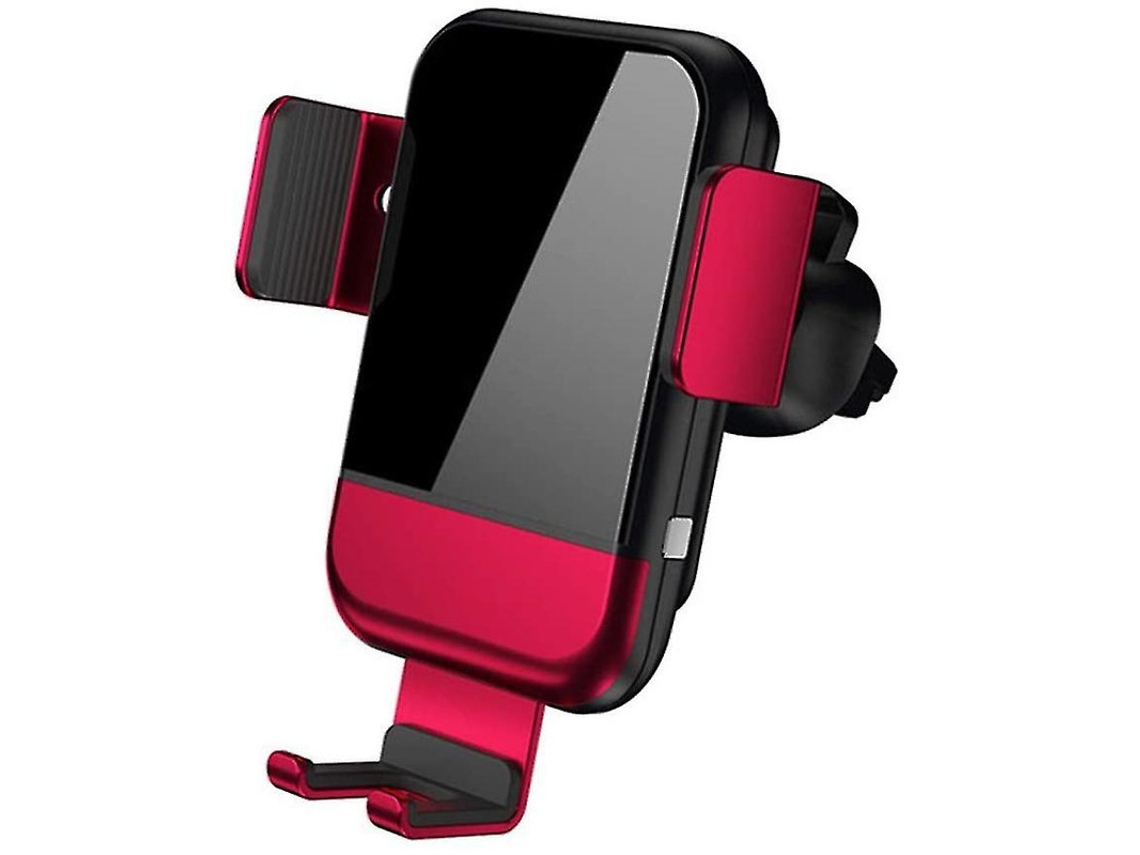 Cargador Carro Qi Fast Ventilação Para Samsung Yizhood Rojo