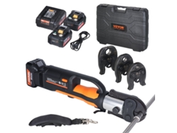VEVOR Kit de Herramientas para Prensar Tuberías 2 Baterías 20V 4,0Ah M15 22 28