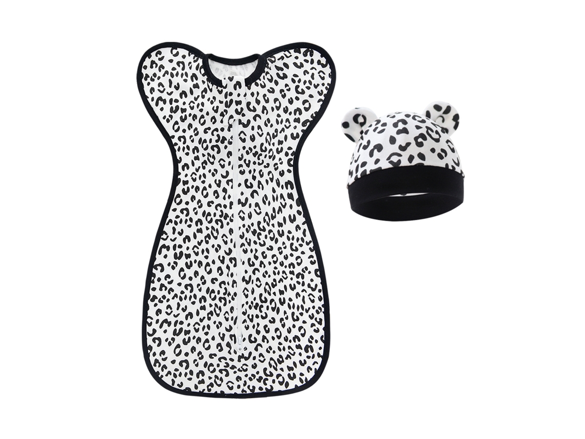 Saco de dormir para bebé, para bebés de 0 a 3 meses (estampado de leopardo) Czhhmart