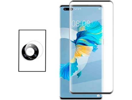 Kit Protector de Cámara Trasera Huawei Mate 40 Pro+ PHONECARE y Cristal Templado 5D Full Cover