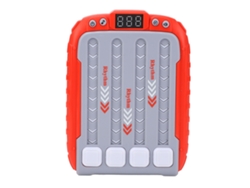 Rebe - Máquina de Jogo Rítmico Infantil com Luz, Música e Quebra-Cabeça Portátil Pop It Vermelho para Meninos e Meninas