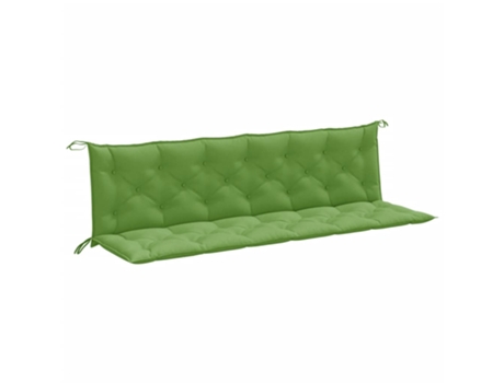 Cojín De Banco De Jardín VIDAXL Verde Tela (200x50x7 cm)