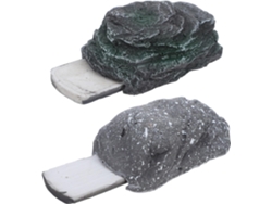 Caja Para Llaves De Exterior, Efecto Piedra, Funda Para Llaves 11x6x4 Cm, Juego De 2
