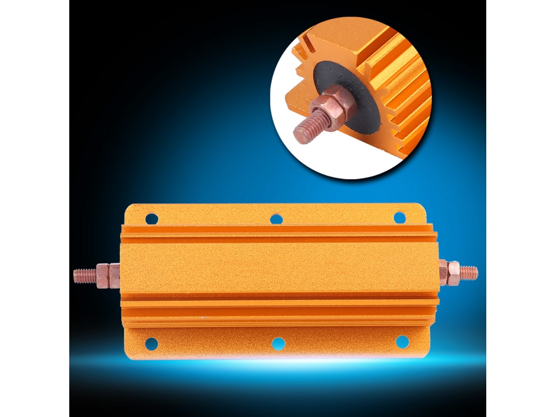 Resistencia Rx24 de 200 W 1R con carcasa de aluminio dorado para fuente de alimentación, sensor y etapa de audio