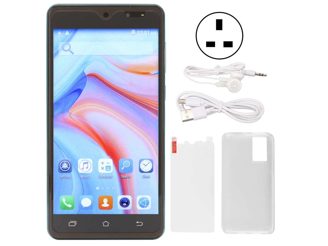 Smartphone 5.0 Pulgadas Android 11 2gb+16gb Octa Core Wifi 2.4g 5g 4800mah Dual Sim Móvil Uk Plug Verde
